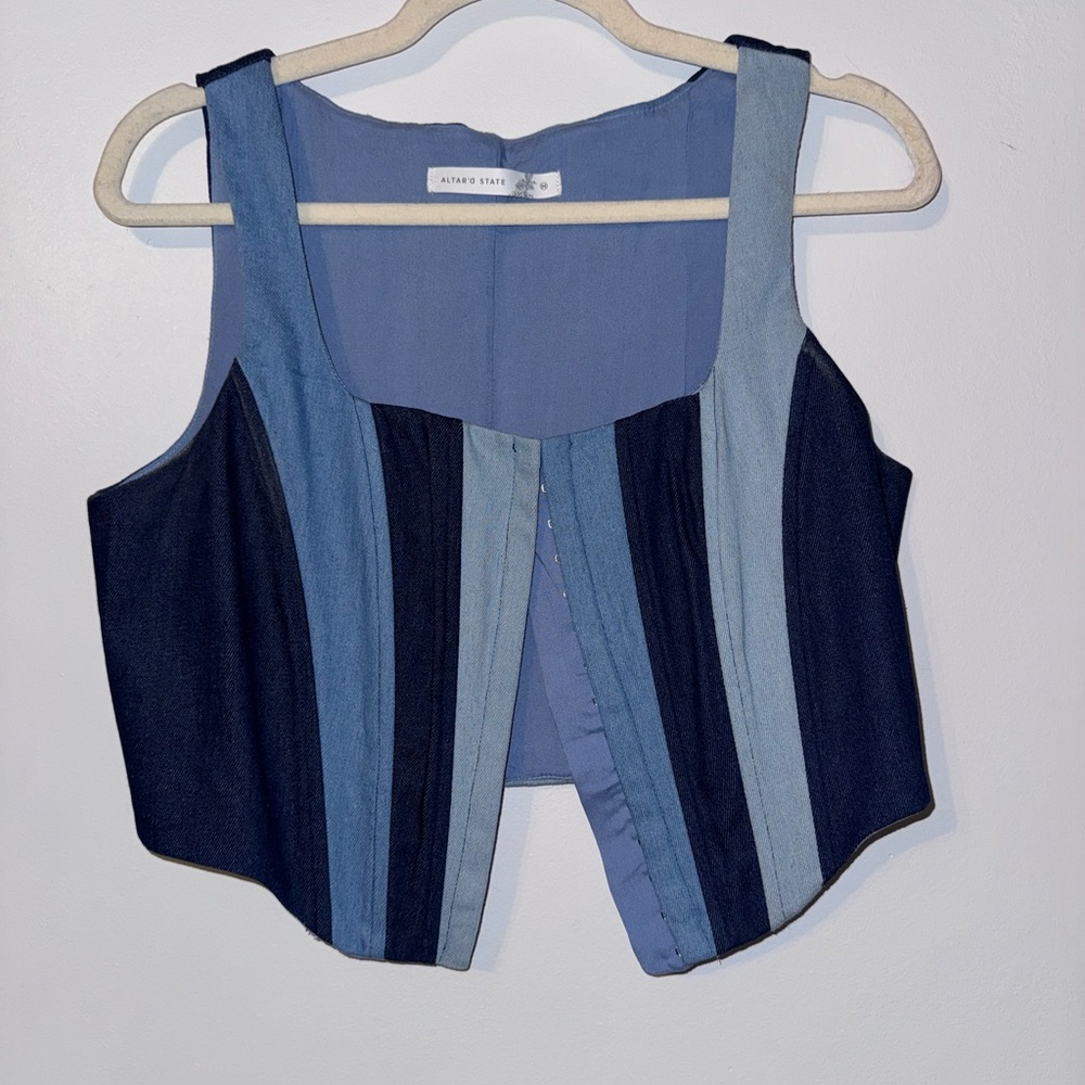 Altrd State corset denim top